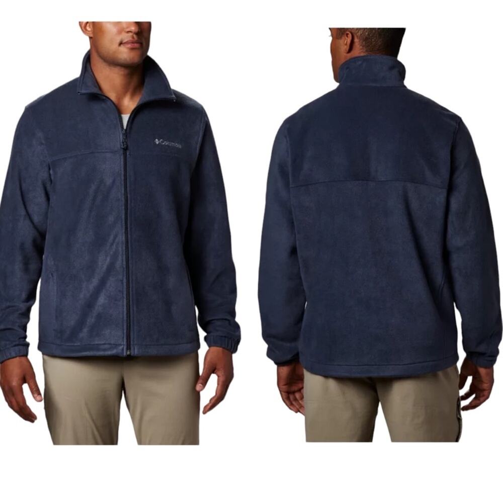 Columbia Blue Men’s Mountain 2.0 Full Zip Warm Fleece Jacket Sweater XL Like New